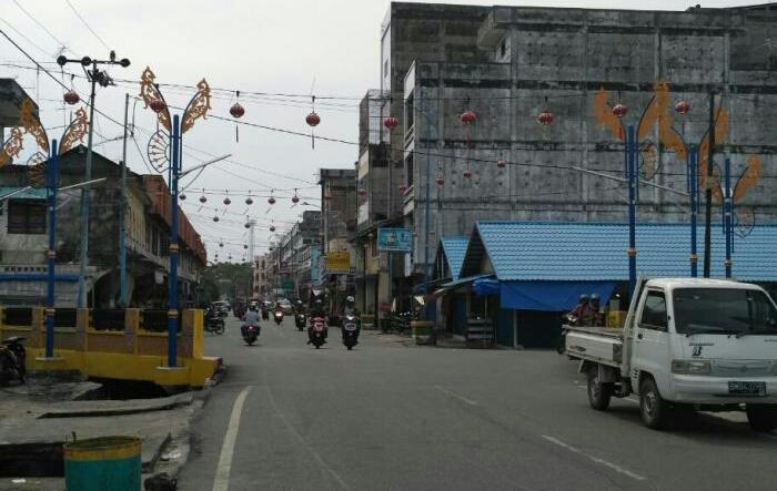 Jelang Imlek, Ribuan Lampu Lampion Hiasi Perkotaan Bengkalis