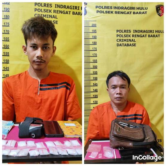 Dua Pengedar Sabu Dibekuk Satuan Narkoba Polres Inhu