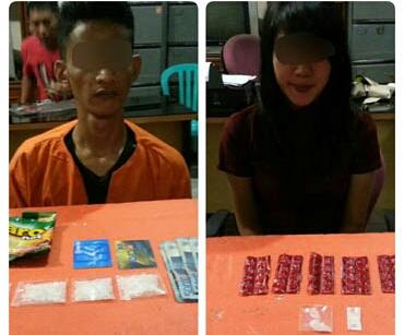 Dagang Sabu, Sepasang Kekasih Dibekuk Polres Inhil