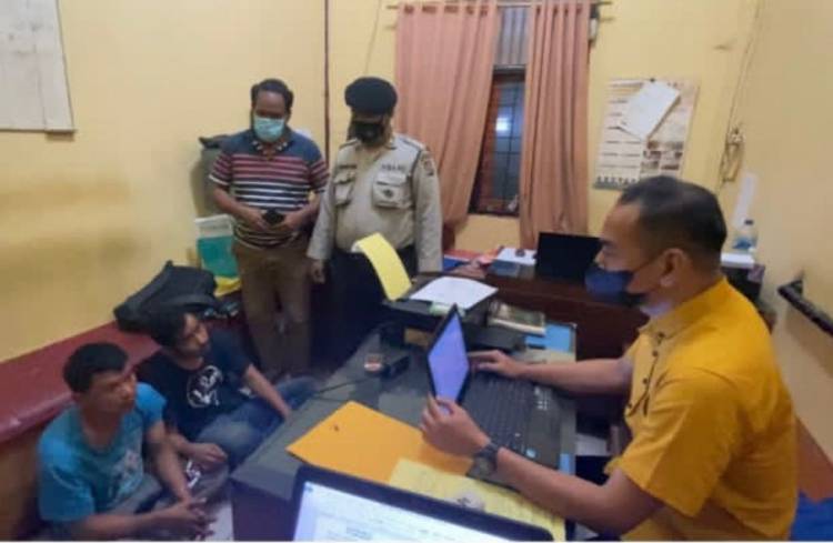 Dua Jambret Di Tabrak Seorang Polisi di Pekanbaru