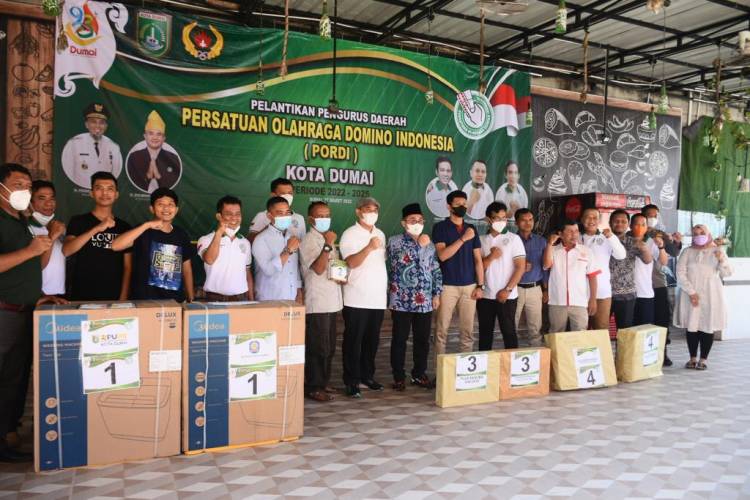 Pelantikan Pengurus PORDI Dumai dan Penyerahan Hadiah Turnamen Domino Championship