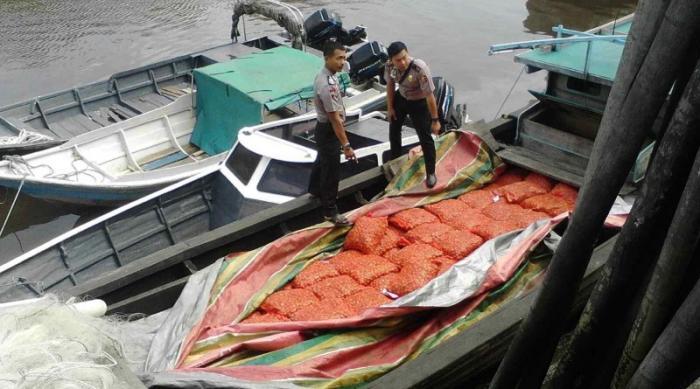 Bawang Ilegal Diamankan Tim Patroli Dumai