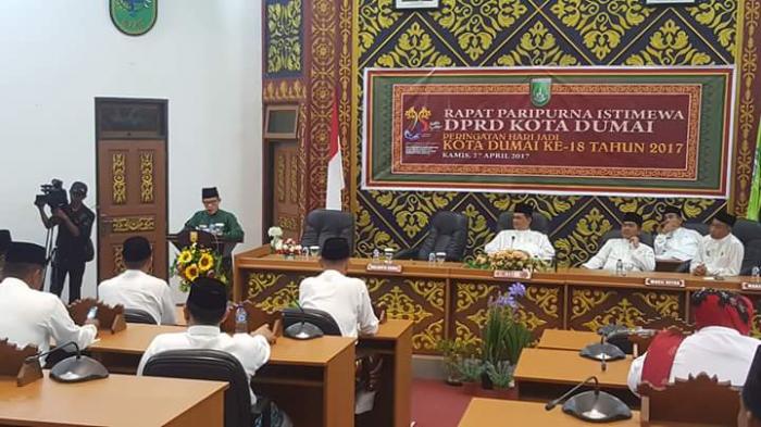 DPRD Dumai Gelar Sidang Paripurna Hari Jadi Ke 18