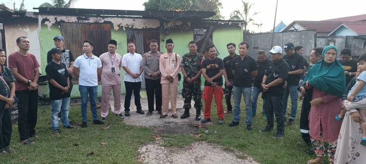 Peduli Korban Musibah Kebakaran, 234 SC Dumai Salurkan Bantuan