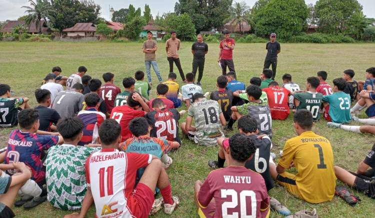Jelang POPDA 2024, Cabang Sepak Bola Kecamatan Bengkalis Gelar Seleksi