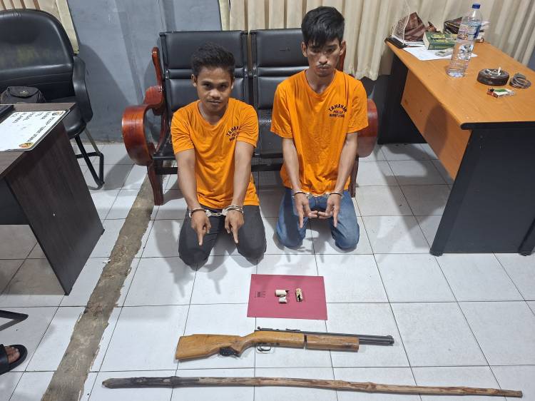 Intimidasi Warga dengan Senapan Angin, Dua Pria di Rupat Utara Diciduk Polisi