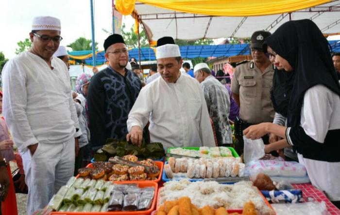 Resmikan Pasar Ramadhan, Bupati Siak: Harus Jaga Kebersihan