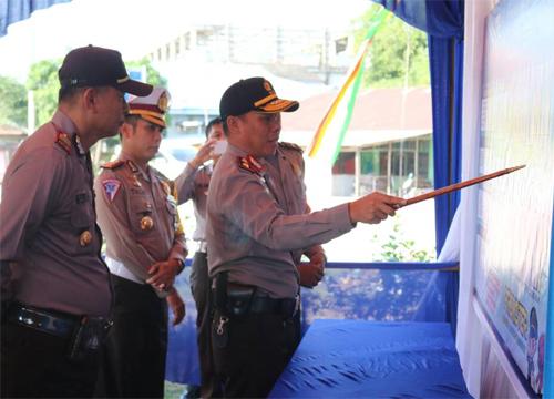Kapolda Riau Cek Kesiapan Pos Pengamanan Di Inhu