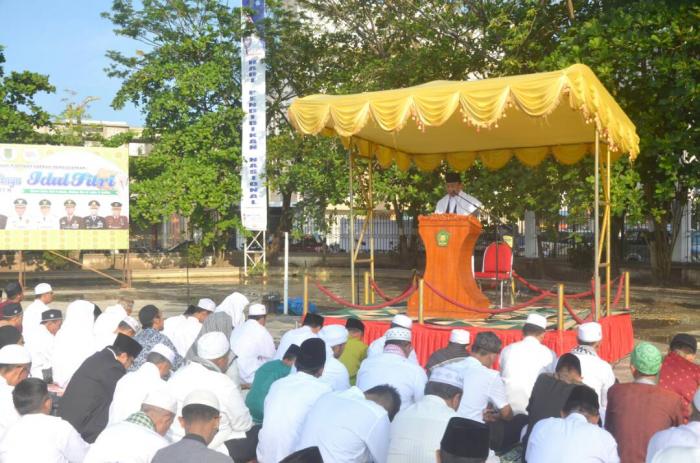 Bupati Inhil Khatib Idul Fitri 1438 Hijriah 