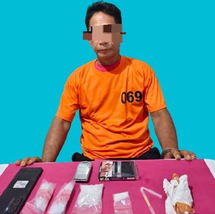 Polisi Tangkap Pengedar Sabu di Segati Pelalawan, Sita 28 Gram Narkotika