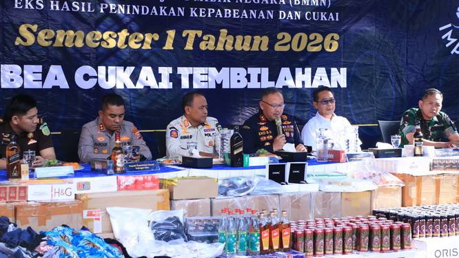 Pemusnahan Barang Ilegal Senilai Rp4,6 Miliar Warnai Kegiatan Bea Cukai Tembilahan