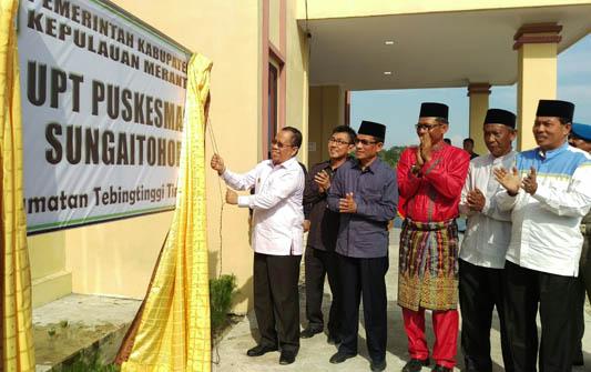 Bupati Meranti Resmikan Pukesmas Sungai Tohor