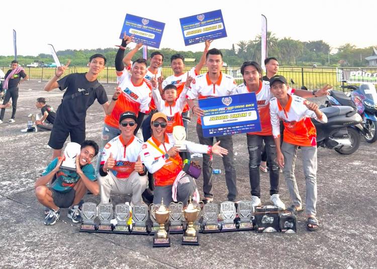 Dumai Bangga, Andri Setiawan Menggila di PRO7 Drag Bike Padang! Ribuan Starter Terkapar