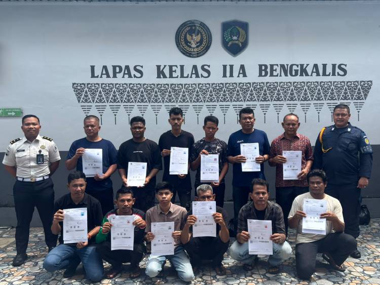 Lapas Kelas IIA Bengkalis Perkuat Reintegrasi Sosial, 113 WBP Terima PB dan CB