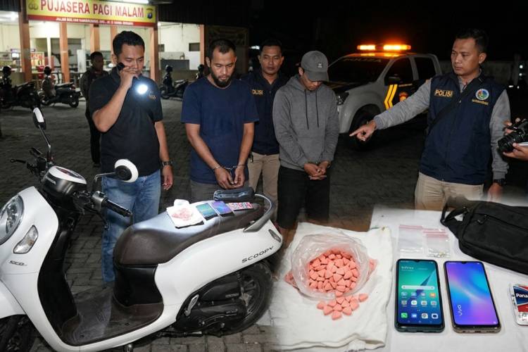 Polres Dumai Amankan 78 Butir Diduga Ekstasi dan Dua Terduga Pelaku