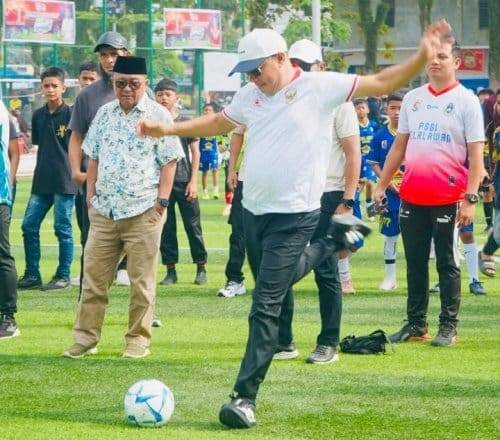 Pembinaan Usia Dini Diperkuat, Wabup Pelalawan Buka Liga PSSI 2026