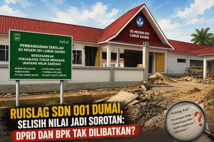 Ruislag SDN 001 Dumai ke Apical, Selisih Nilai Jadi Sorotan: DPRD dan BPK Tak Dilibatkan?