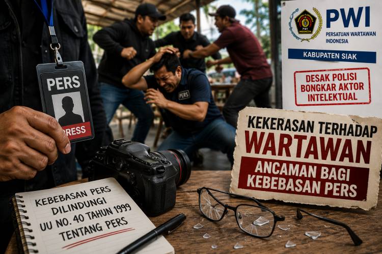 Dugaan Penganiayaan Wartawan Tribun Pekanbaru, PWI Siak Desak Penuntasan Kasus