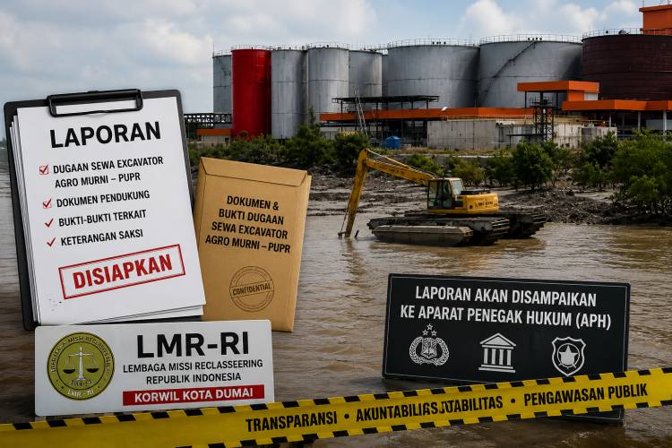 LMR-RI Dumai Siapkan Laporan Dugaan Sewa Excavator Agro Murni - PUPR ke APH