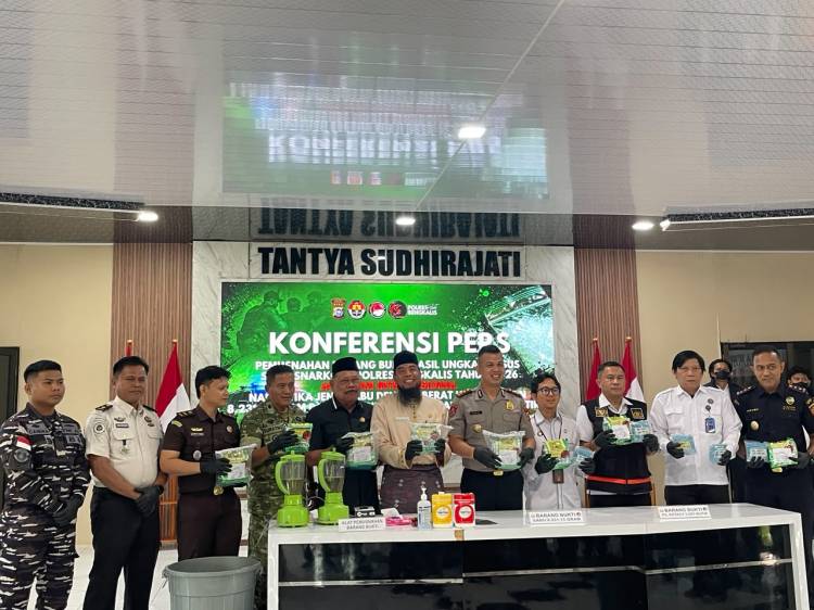 Polres Bengkalis Musnahkan Barang Bukti 8,2 Kg Sabu dan 5.005 Butir Ekstasi