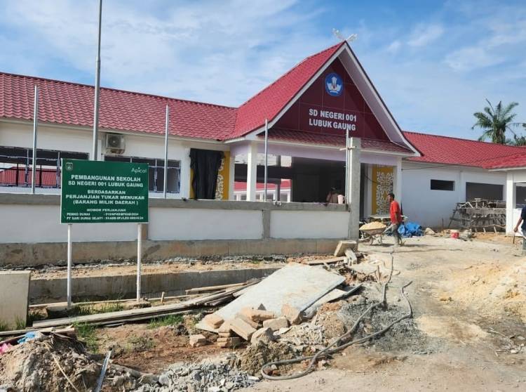 Ruislag Aset SDN 001 Lubuk Gaung Disorot, Pemko Dumai dan Apical Diminta Transparan