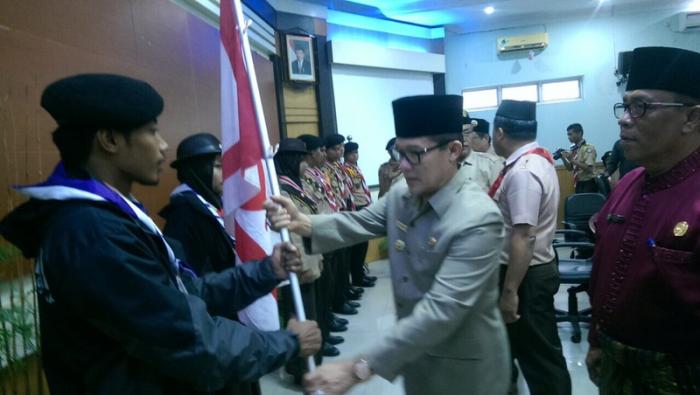24 Kontingen Pramuka Dumai Berangkat Ke Cibubur