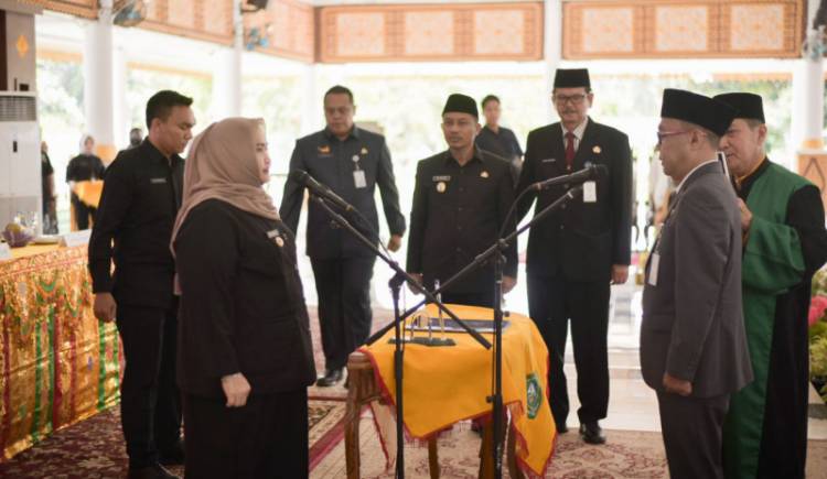 Dilantik Bupati, dr Ersan Saputra Definitif Sekda Bengkalis