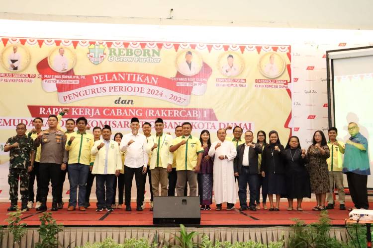 Pelantikan Pemuda Katolik Komcab Dumai, Siap Kolaborasi dengan Pemerintah