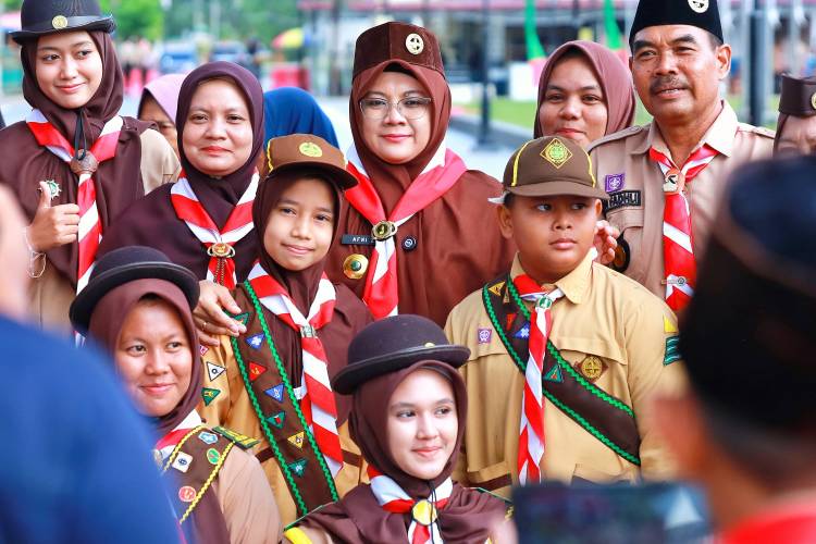Bupati Siak Afni: Anggota Pramuka Bisa Jadi Pemimpin Berkarakter