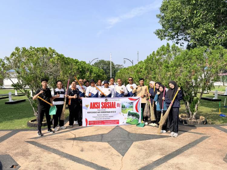 Semangat Kemerdekaan, Lapas Bengkalis Rawat Makam Pahlawan