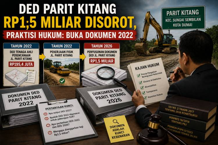 DED Parit Kitang Rp1,5 Miliar Disorot, Praktisi Hukum: Buka Dokumen 2022