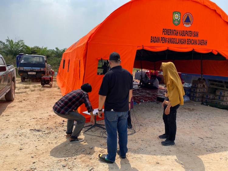 Internet Satelit Tembus Blankspot, Komunikasi Petugas Karhutla Dayun Diperkuat