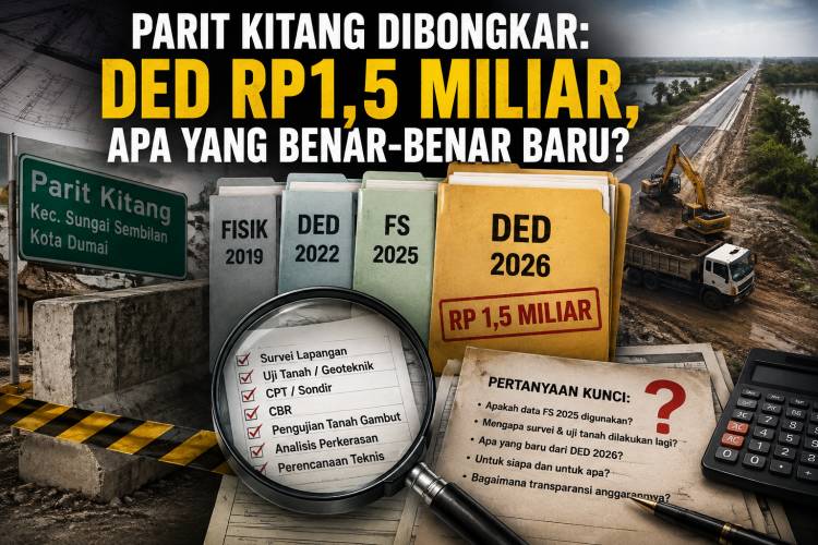 Parit Kitang Dibongkar: DED Rp1,5 Miliar, Apa yang Benar-Benar Baru?