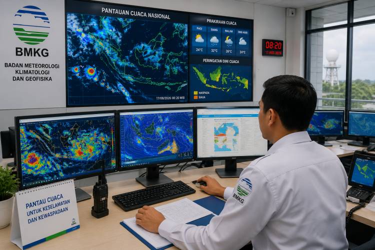 Cuaca Riau Hari Ini: Hujan Ringan Berpotensi Turun, 75 Hotspot Terpantau