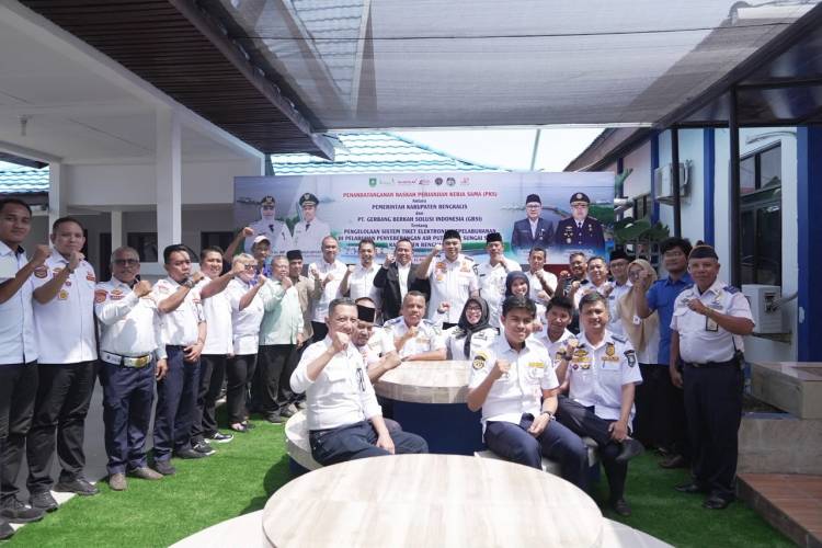 Pemkab Bengkalis Gandeng PT GBSI Terapkan E-Ticketing RoRo