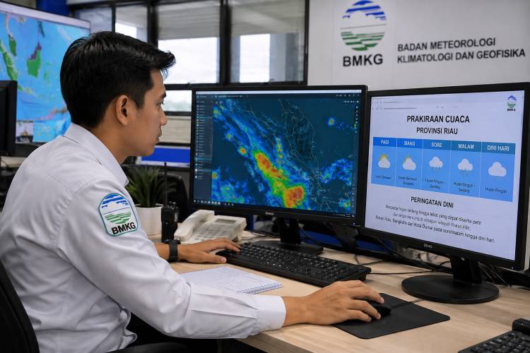 Hotspot Riau Turun, BMKG Ingatkan Potensi Hujan Lebat dan Angin Kencang