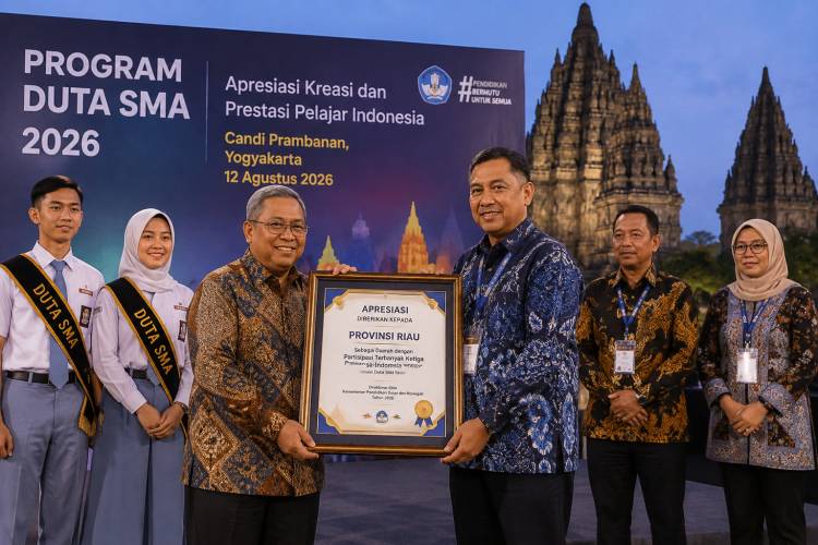 Riau Raih Peringkat Ketiga Nasional Program Duta SMA 2026