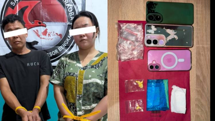 Pasutri Diduga Edarkan Ekstasi Diciduk Satres Narkoba Polres Bengkalis