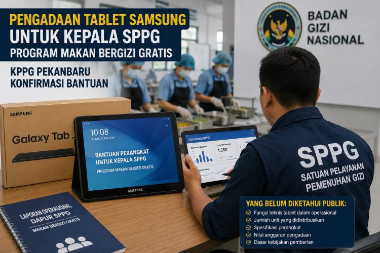 Program MBG: KPPG Akui Ada Bantuan Tablet untuk Kepala SPPG di Bengkalis