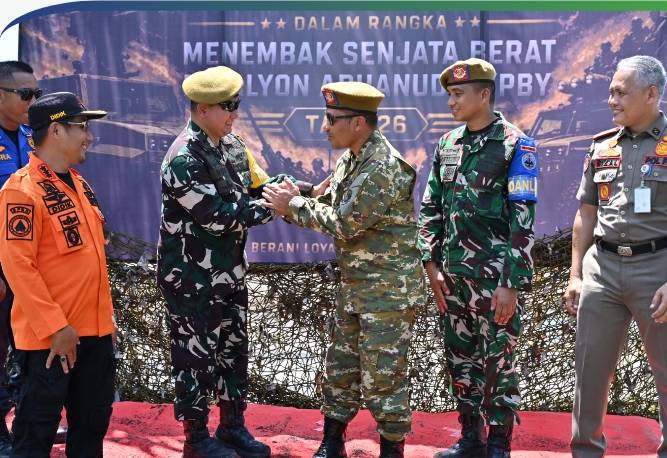 Latihan Rudal dan Senjata Berat Arhanud Digelar di Pantai Sepahat Bengkalis