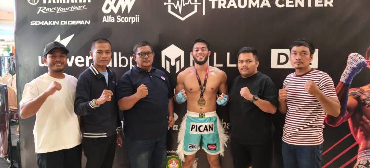 Tim Kick Boxing Bengkalis Raih Mendali Emas di SKA Sportshow 3 