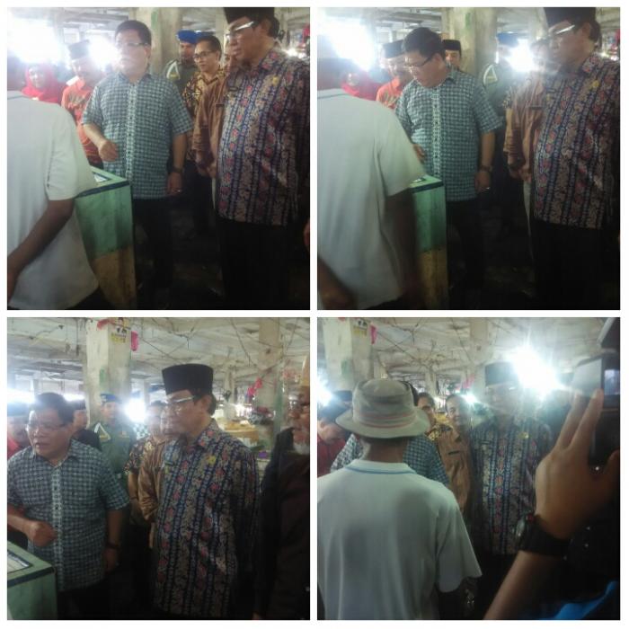 Pejabat Riau Tinjau Pasar Selodang Inhil 