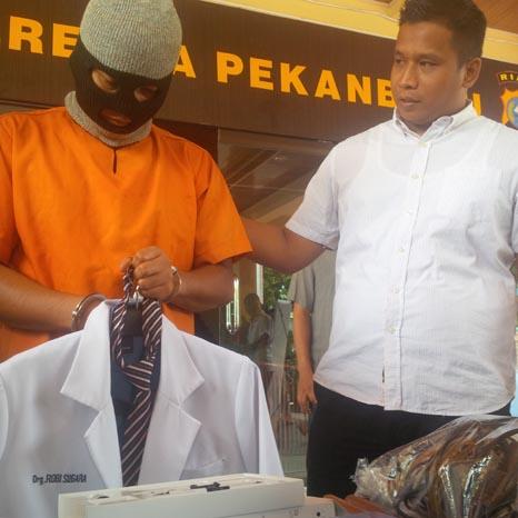 Dokter Gigi Palsu di Pekanbaru Lulusan Youtube
