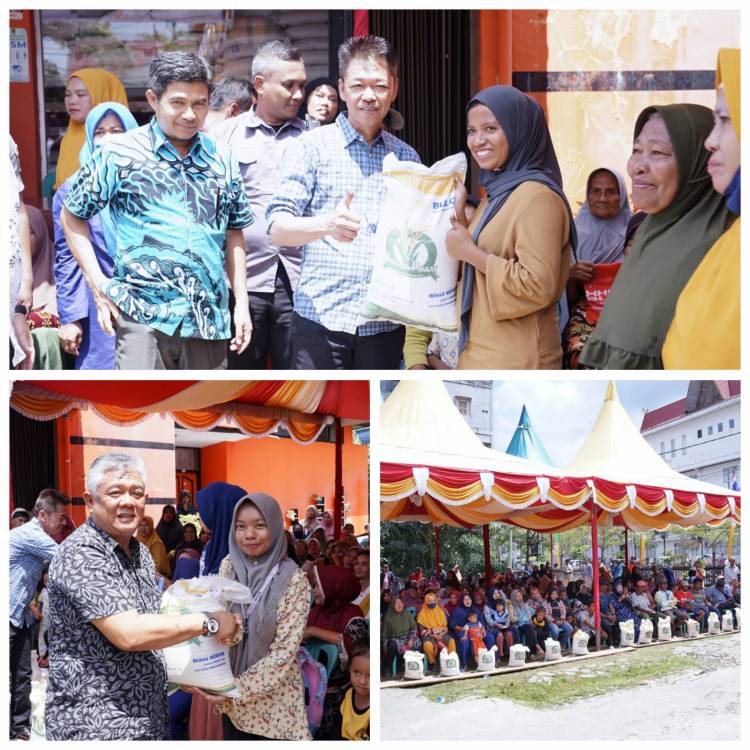 Bupati Rohil Resmi Salurkan Cadangan Beras Pemerintah Tahun 2023