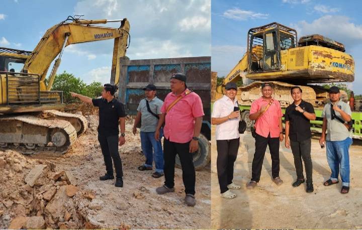 Polres Kampar Tangkap Dua Pelaku Galian C Ilegal di Tapung
