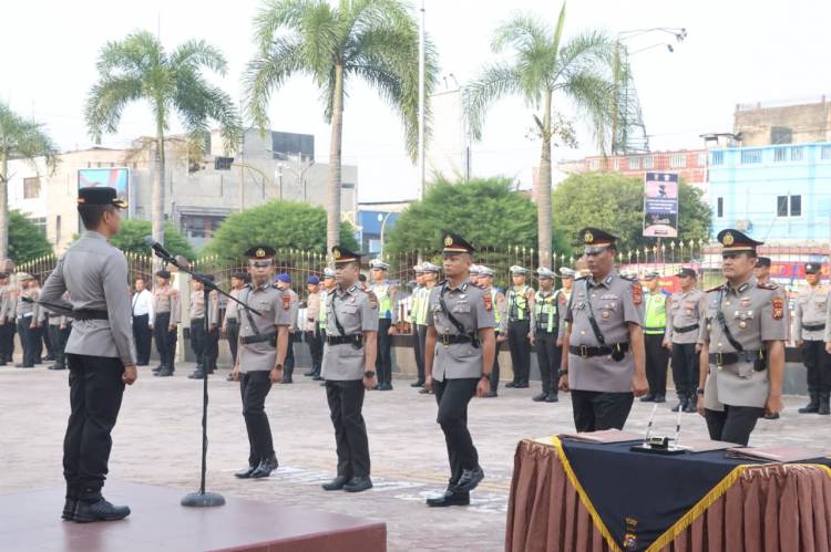 Polres Dumai Gelar Sertijab, Kasat Intelkam dan Dua Kapolsek Berganti