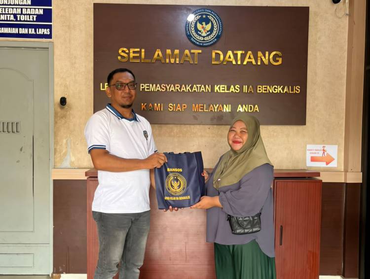 Lapas Bengkalis Hadir di Tengah Masyarakat, 20 Paket Sembako Disalurkan