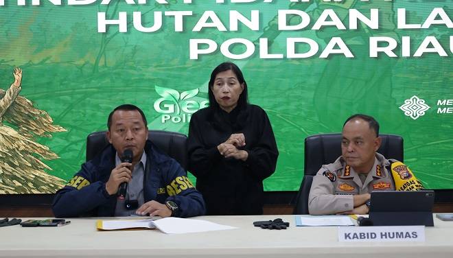 Polda Riau Tetapkan 61 Tersangka Karhutla, 3.387 Hektare Lahan Terbakar