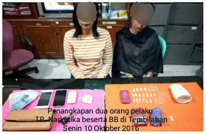 Transaksi Narkotika, Polisi Tangkap Dua Wanita Tembilahan, Inhil 