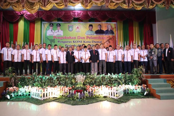 Khairudin Kembali Pimpin KONI Dumai